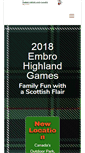 Mobile Screenshot of embrohighlandgames.ca